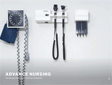 Tablet Screenshot of advancenursing.com